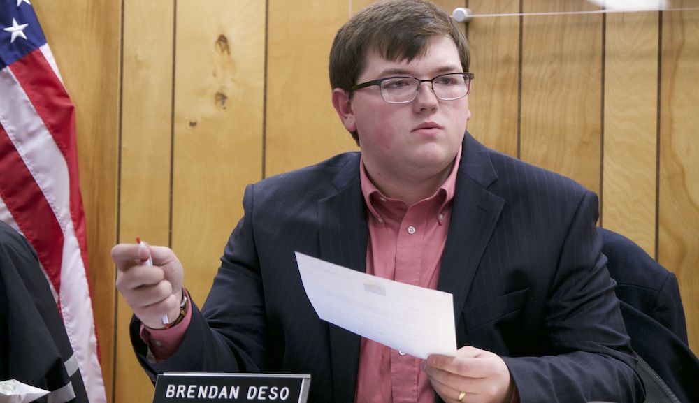 Selectboard chair Brendan Deso, 12-19-2019
